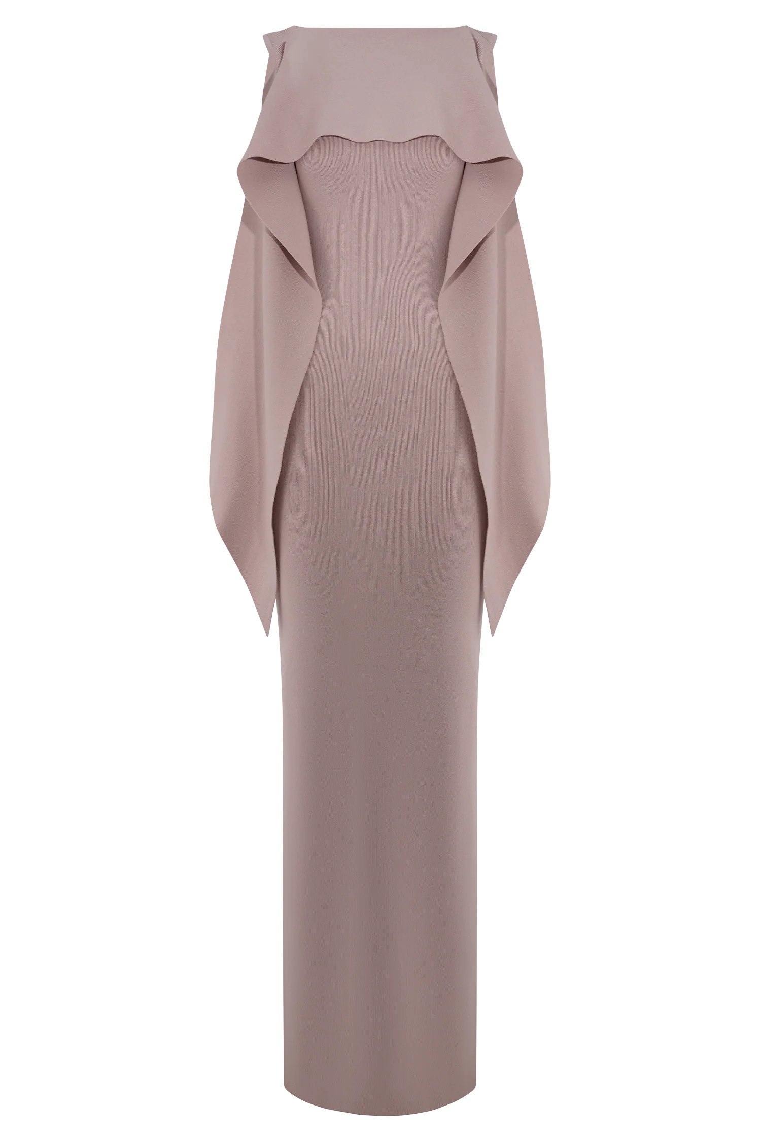 Darby Knit Scarf Maxi Dress - Pale Pink | MESHKI US