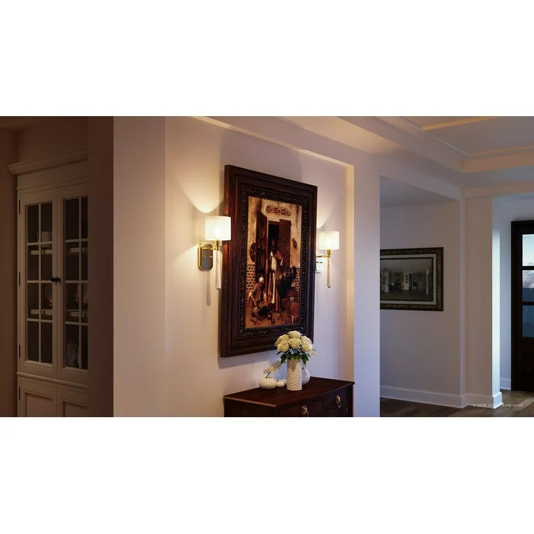 Urban Ambiance Luxury Luxe Wall Sconce, Size: 17"H x 6"W, with Transitional Style Elements, Palla... | Walmart (US)