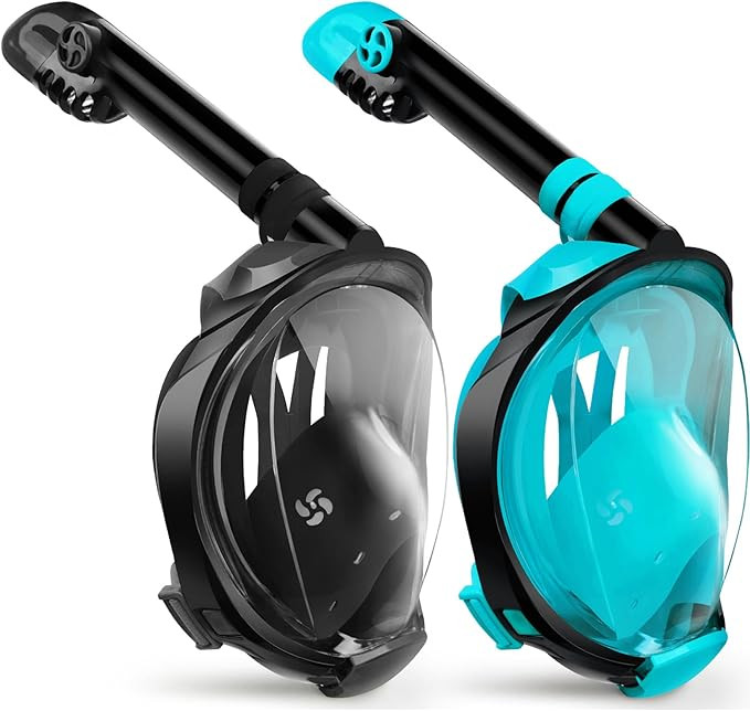 Greatever G2 Snorkeling Gear for Adults 2PCS, Full Face Snorkel Mask with Dry Top Snorkel,Anti-Le... | Amazon (US)