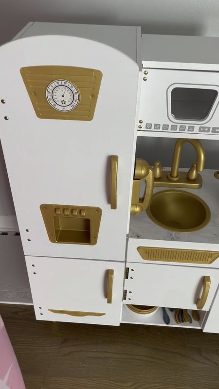 My daughters play kitchen! Perfect gift for kids age 1-5! Toddler play set pretend kitchen with toy refrigerator, oven, pantry, and microwave. Pretend play, Montessori toys! 

The gold is sold out but it now comes in white and silver (which honestly I’d love even more!!) 

#LTKxPrime #LTKkids #LTKfamily