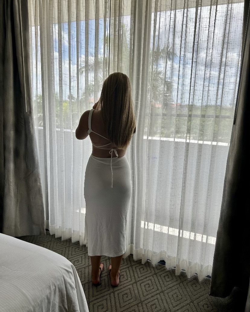 This is the Lainey midi dress from Princess Polly. Use code natosha20 for 20% off. This is a size 8 but a size 6 fits a bit better. It’s stretchy and so comfy  

#LTKU #LTKfindsunder100 #LTKwedding