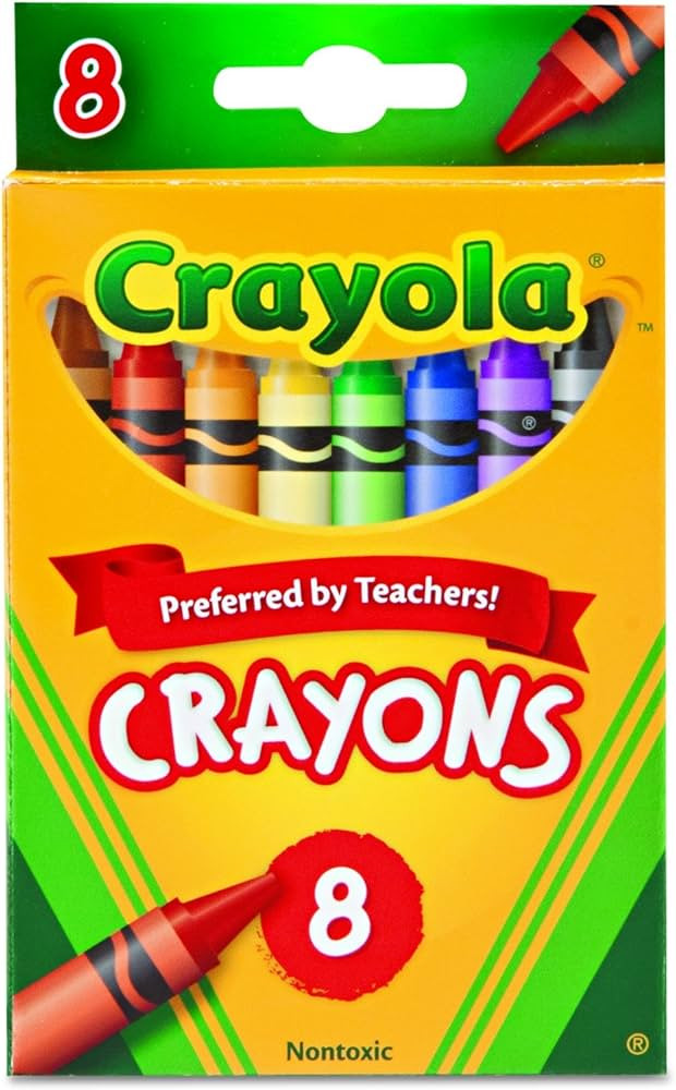 Crayola Nontoxic Crayons, 8 Count (Pack of 12) | Amazon (US)