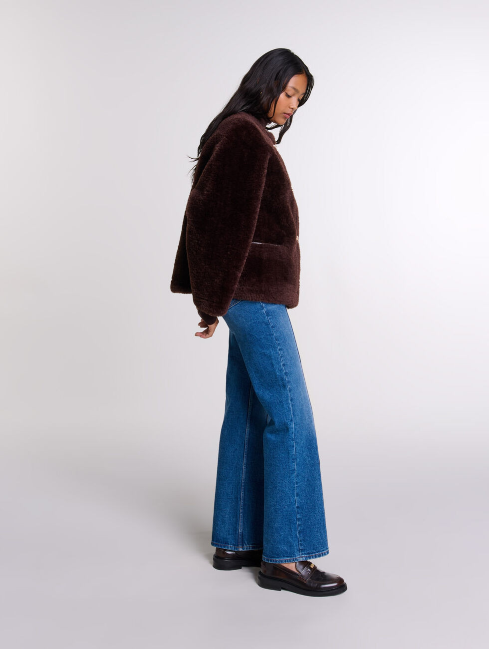 Short faux fur coat | Maje US | Maje US