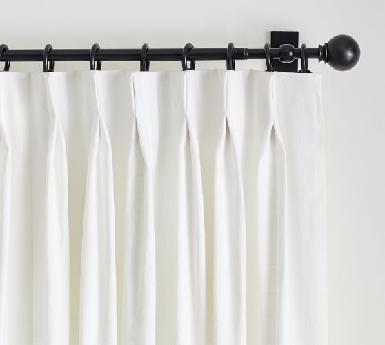 Emery Linen Pinch Pleat Curtain | Pottery Barn (US)