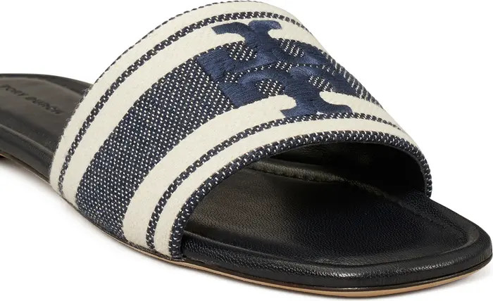 Double T Jacquard Slide Sandal (Women) | Nordstrom