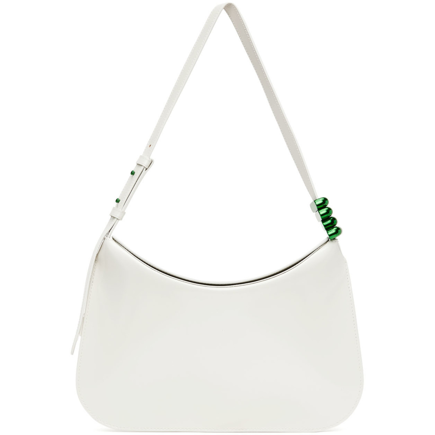 Bottega Veneta White Flap Shoulder Bag | SSENSE