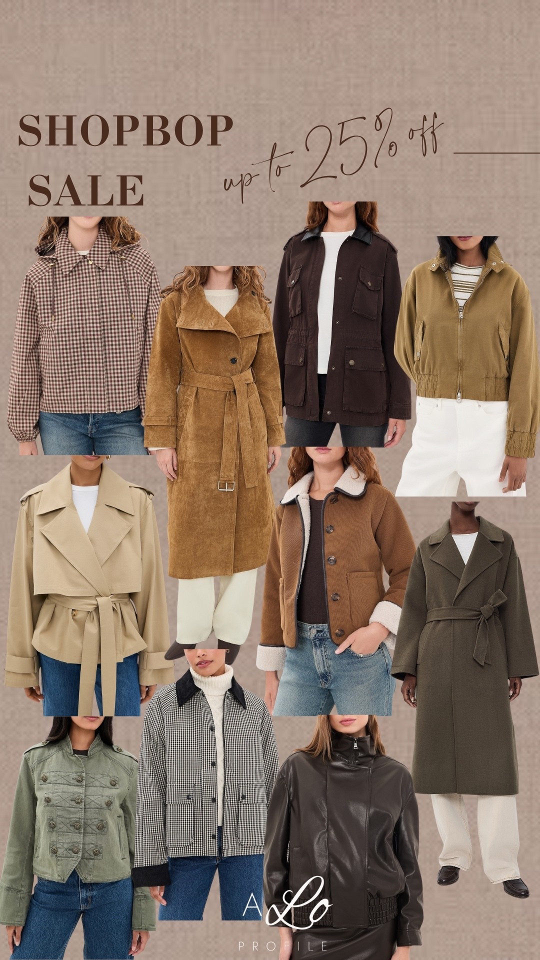 Shopbop annual fall sale is here! Up to 25% off so many fall fashion finds. Here's my roundup of fall jackets on sale✨
