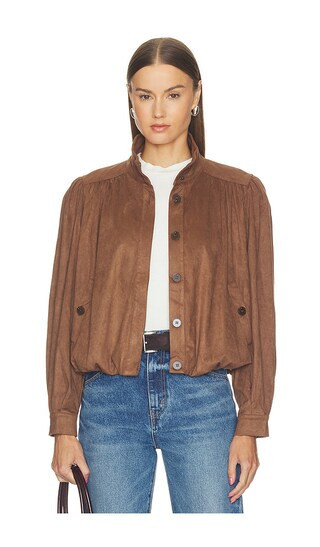 ASTR the Label Estero Jacket in Brown. - size XS | Revolve Clothing (Global)