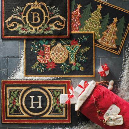 Wingate Festive Monogrammed Door Mat | Frontgate | Frontgate
