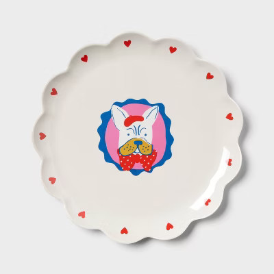 10.5" Scallop Novelty Dog Dinner Plate - Pillowfort™ | Target
