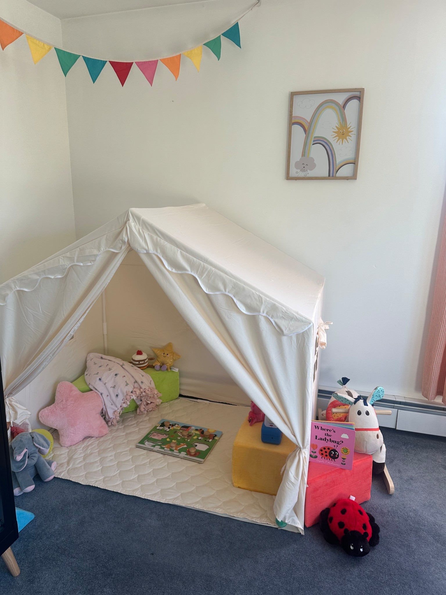Playroom spring set up 🌷🍯🐝💐
Play tent and ball pit from Amazon
Spring books and puzzles 

#LTKKids #LTKSaleAlert #LTKHome