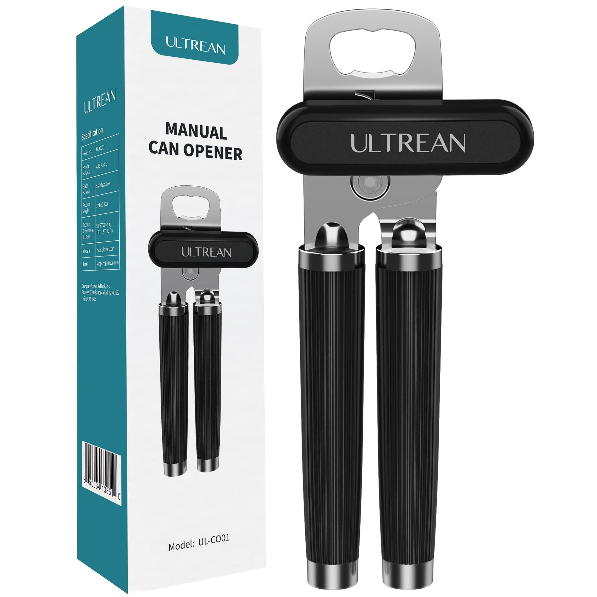 Ultrean Manual Can Opener Bottle Opener, Heavy Duty Stainless Steel Smooth Edge Manual Hand Held ... | Amazon (US)