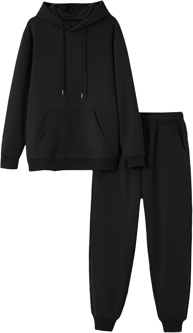 GORGLITTER Men's 2 Piece Sweatsuit Long Sleeve Hoodie Sweatshirt Sweatpant Set Tracksuit | Amazon (US)