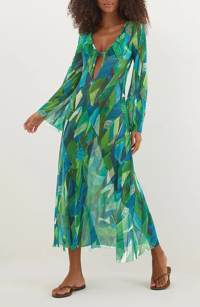 Tropics Lidi Long Sleeve Cover-Up Dress | Nordstrom