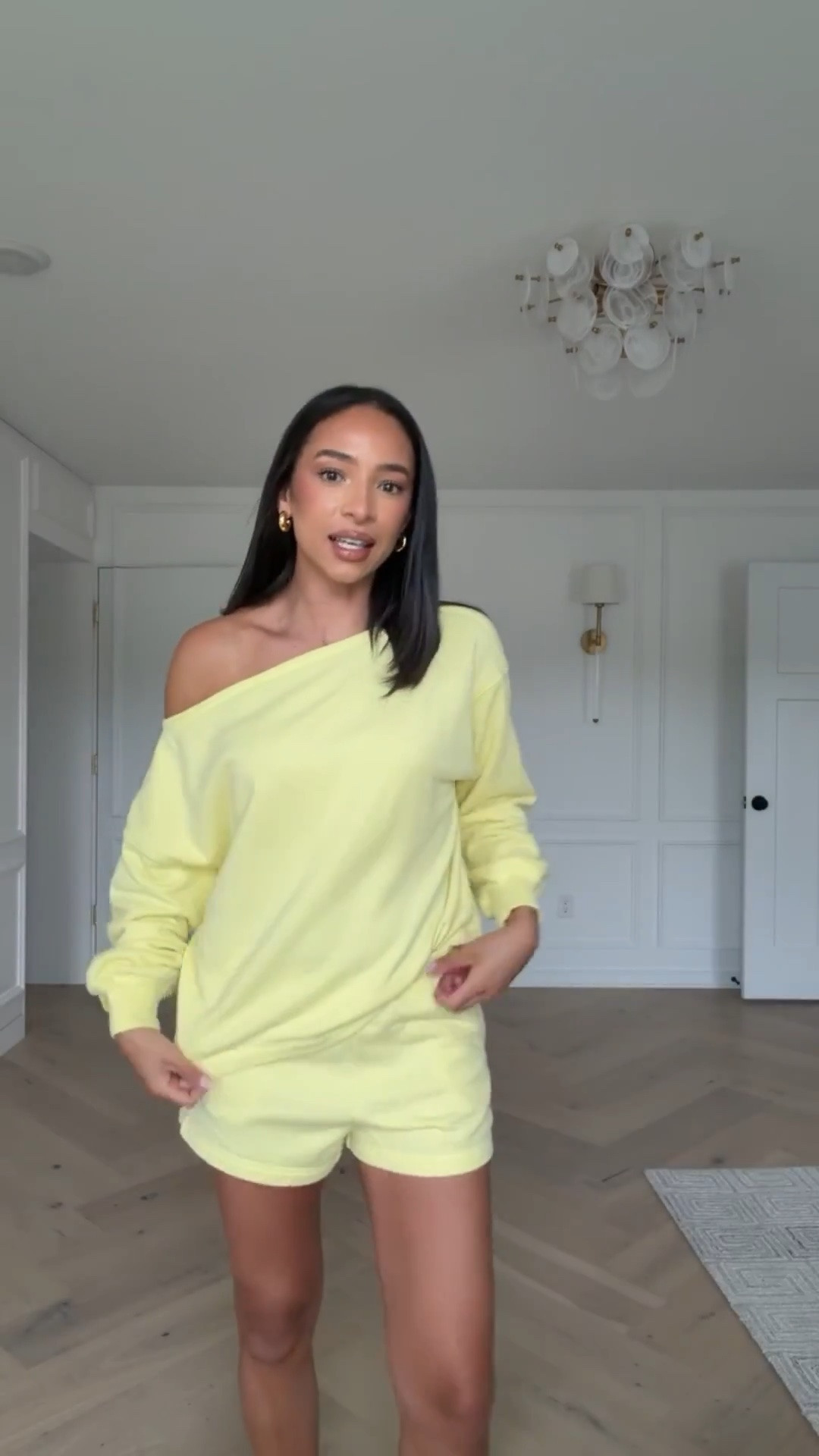 20-40% OFF almost everything at Abercrombie + an extra 15% OFF with code AFSUMMER 💛 The material on this set is perfect for summer - thin but still comfy and cozy! Wearing size S off the shoulder top and size S terry mini short 

summer outfit, Memorial Day weekend outfit, MDW outfit, vacation outfit, mom outfit, postpartum outfit, pool outfit, beach outfit, resort wear

#LTKSaleAlert #LTKSeasonal
