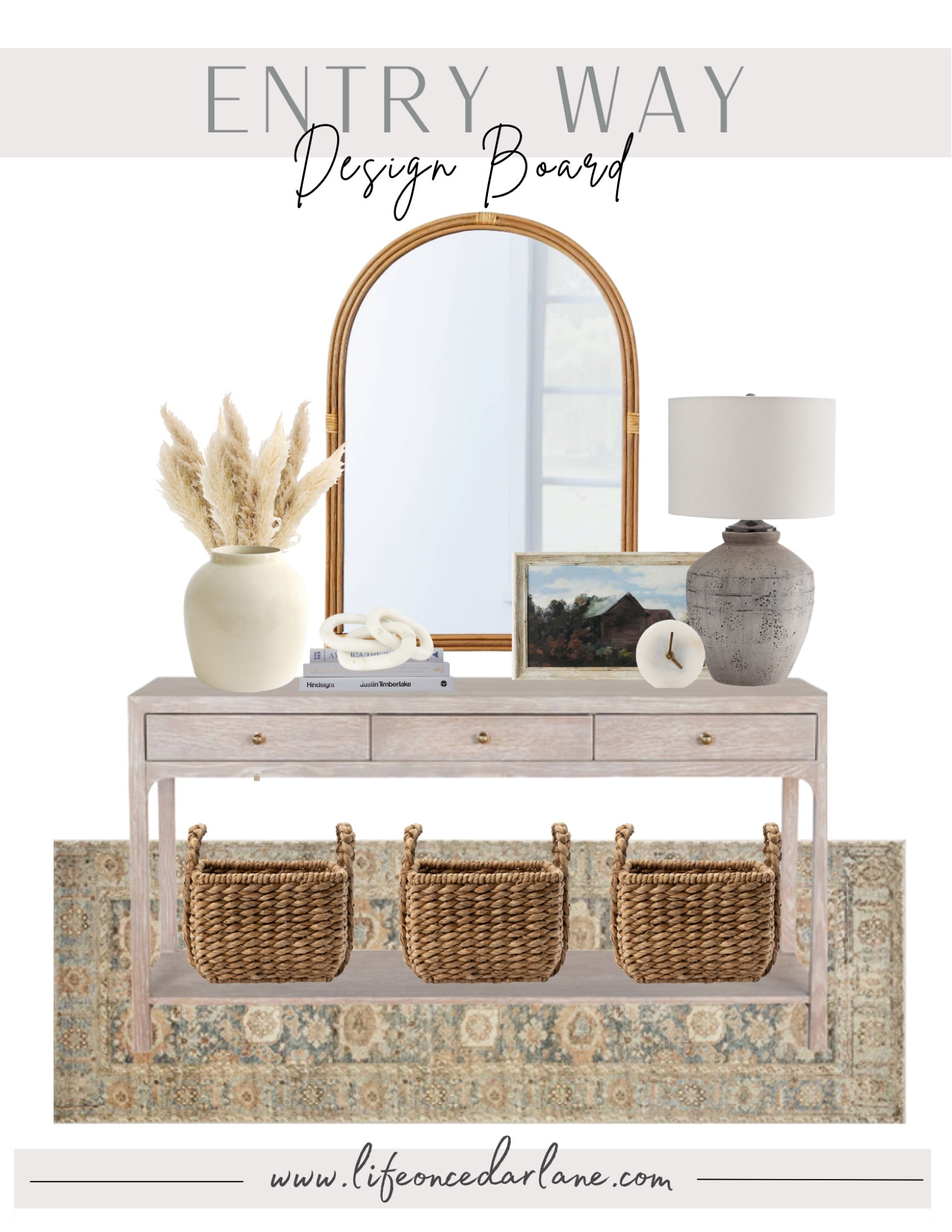 Entry Way Design Inspo - snag this gorgeous console for 25% off at McGee & Co. this weekend! 

#LTKstyletip #LTKsalealert #LTKhome