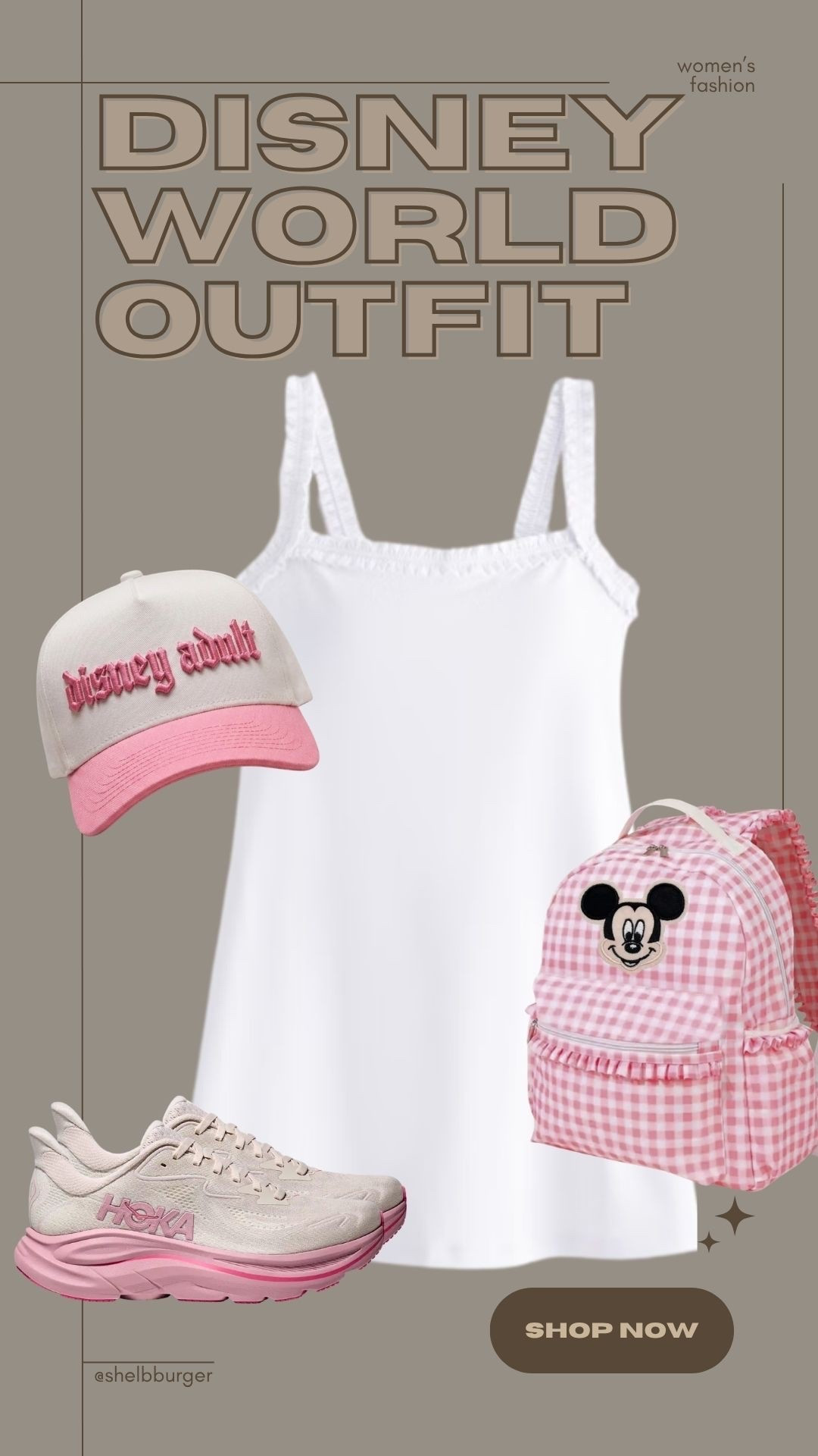 Women’s pink and white Disney adult outfit

#LTKTravel