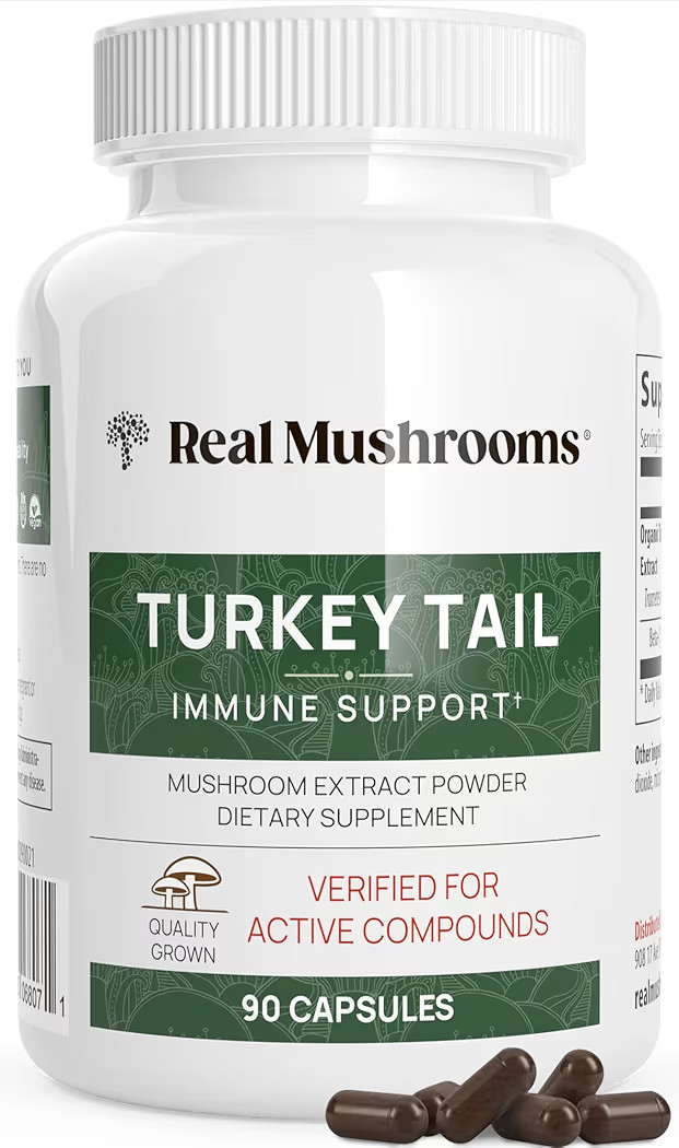 Real Mushrooms Turkey Tail Capsules – Organic Mushroom Extract for Wellness & Daily Rhythm – ... | Amazon (US)