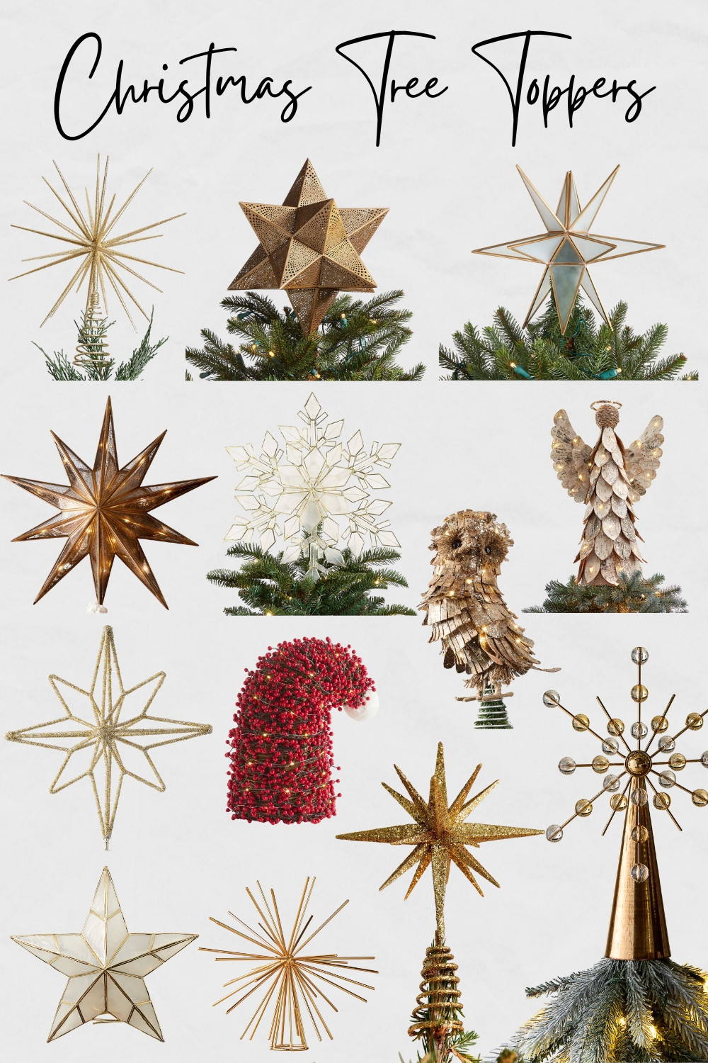 Christmas Tree Toppers, Cute Christmas Tree Toppers, Star Christmas Tree Toppers, Santa Hat Christmas Tree Toppers, Christmas tree ornaments, Christmas tree decorations, Christmas tree decor, Christmas 2025

#treetoppers #christmastreedecor #christmastreetoppers #holidaydecor #christmas2025 

 

#LTKCyberWeek #LTKHoliday #LTKHome