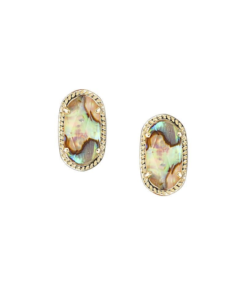 Ellie Stud Earrings in Abalone Shell | Kendra Scott