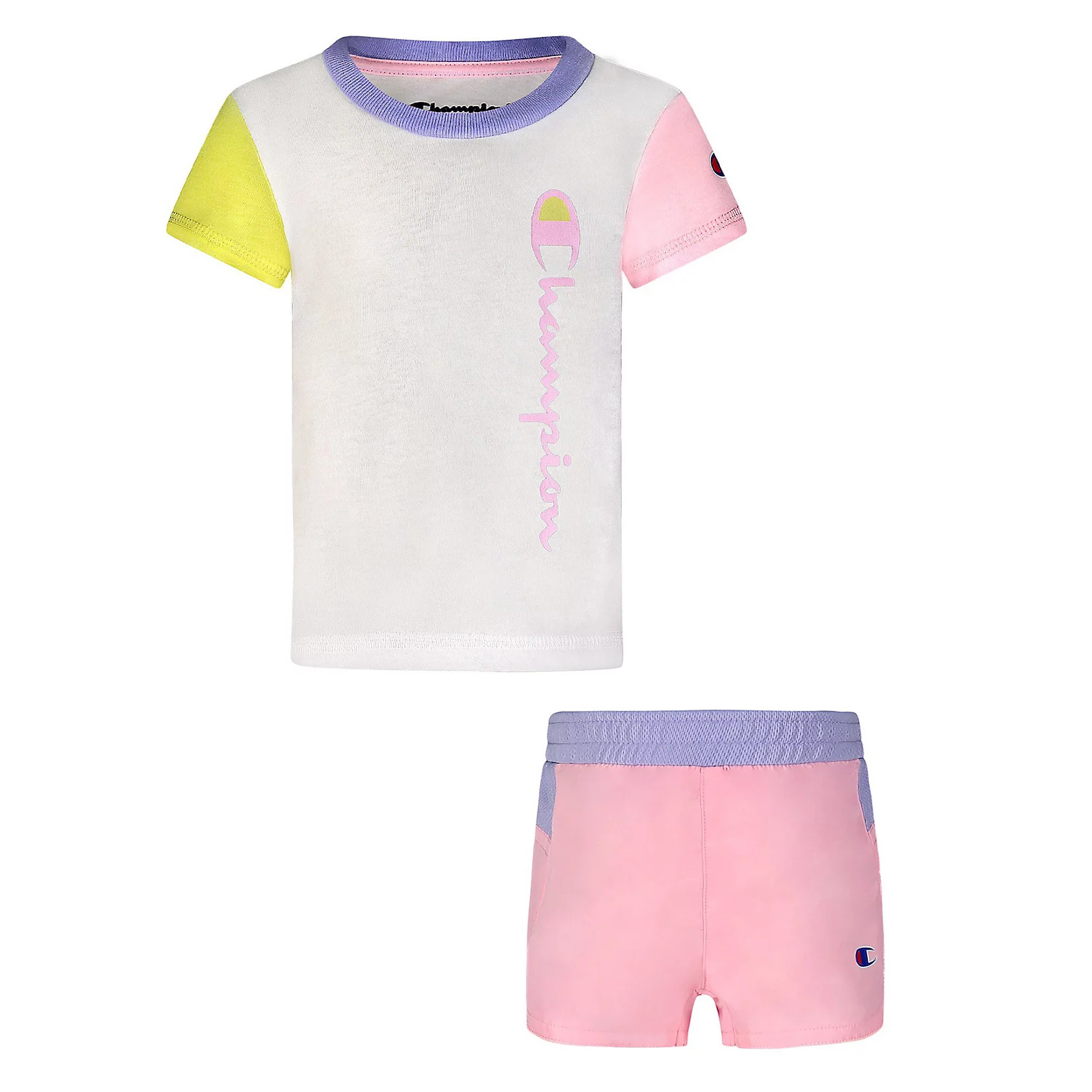 Girls 4-6x Champion® Color Block Tee & Shorts Set | Kohl's