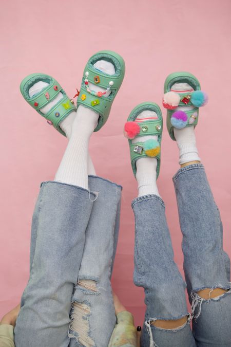 We thought our love for @crocs couldn’t be any bigger but we were sorely mistaken. These #fuzzycrocs slides are next-level comfy and fun and you need a pair!

Also, pom pom and gem and colorful Jibbitz are an absolute MUST. If you aren’t having this much fun with your footwear then it’s time to re-evaluate your life—make your shoes a dang party! #crocs