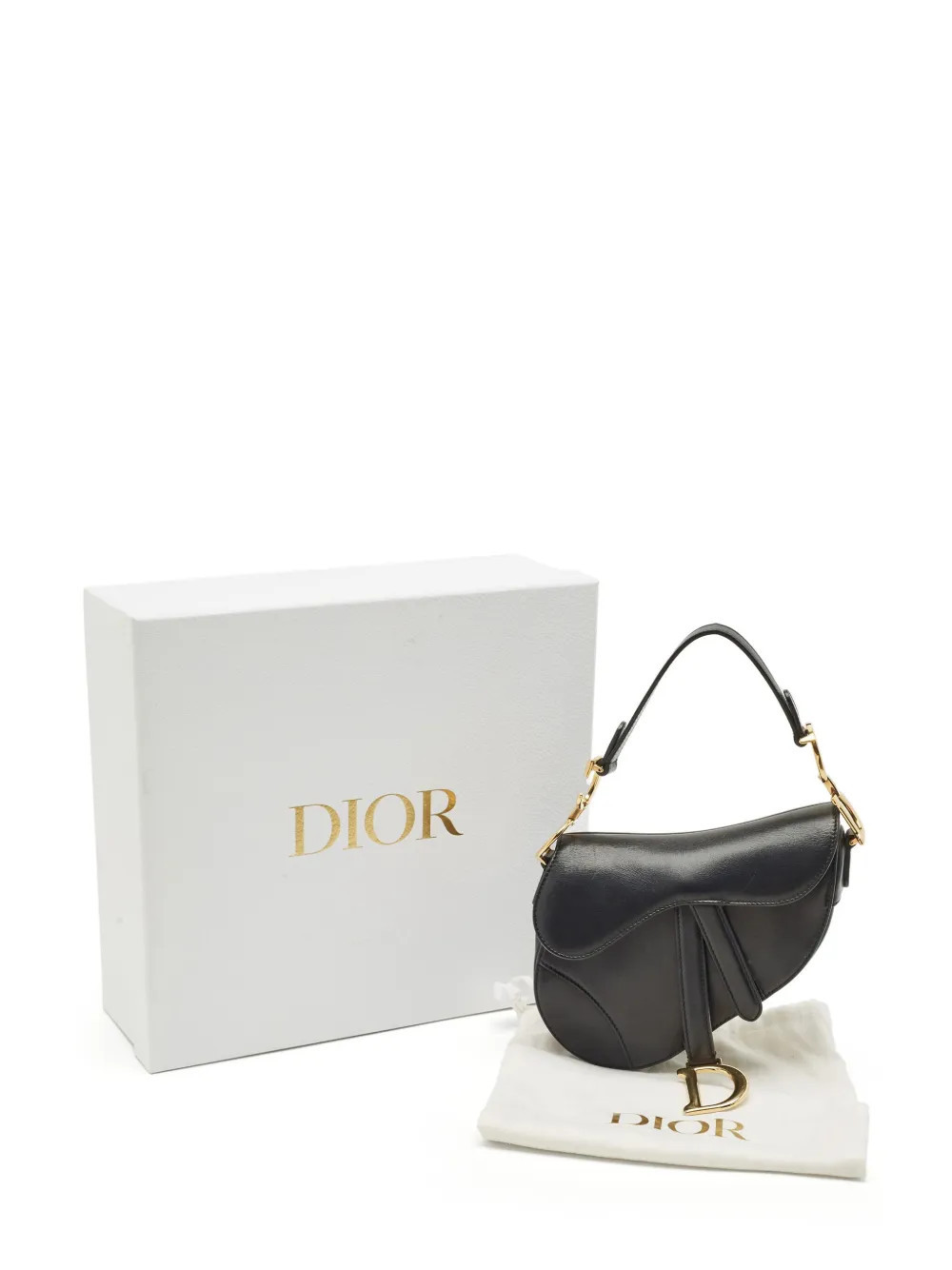 Christian Dior Pre-Owned mini Saddle shoulder bag - Black | Farfetch Global