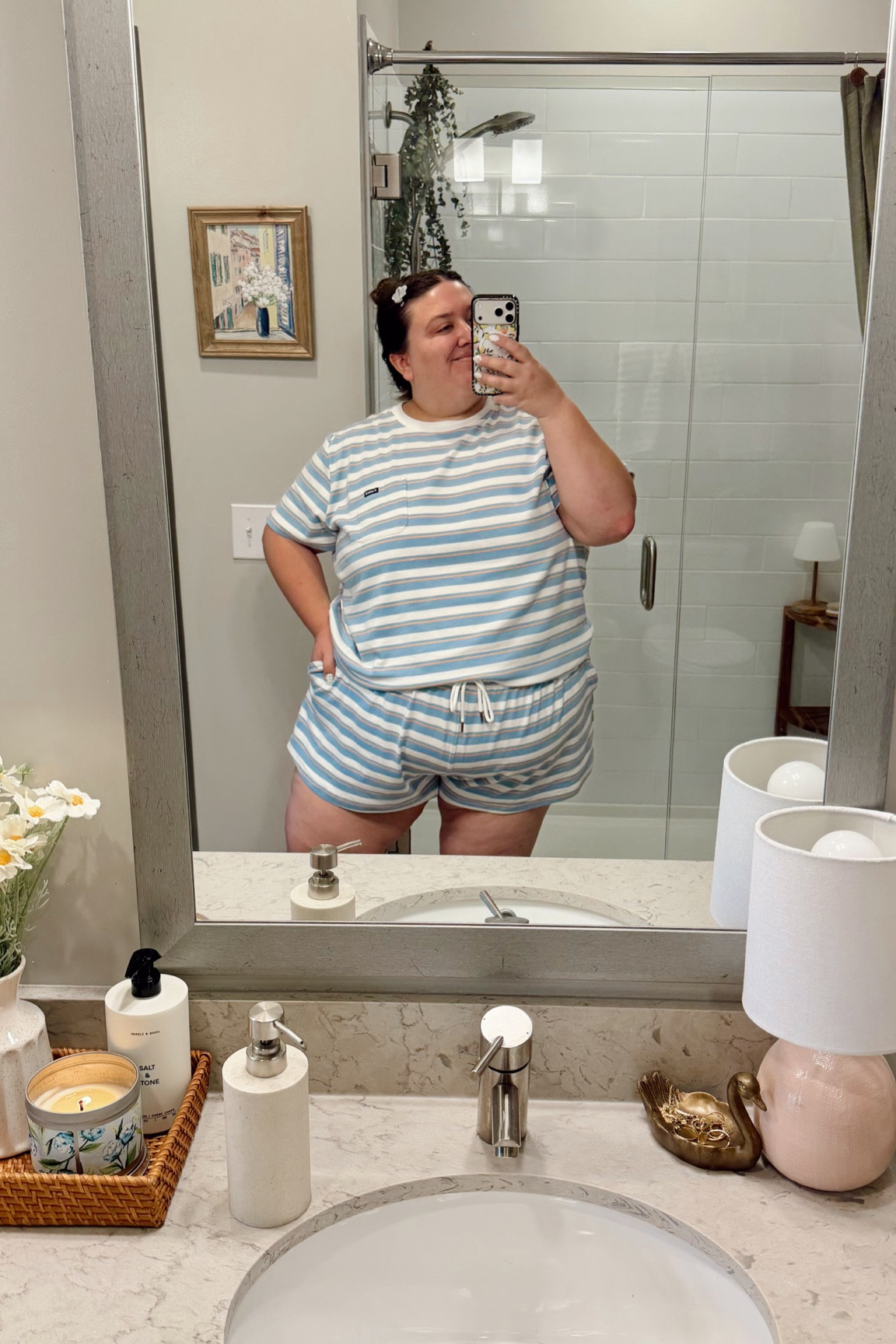 was lucky enough to snag this from the parke x target collection last week! It sold out pretty quick, but sharing in case they restock 🩵Wearing a 3x

#LTKMidsize #LTKPlusSize #LTKootd