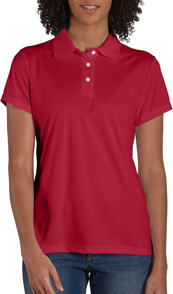 Hanes Women's Sport Cool DRI Polo Shirt, Moisture-Wicking Performance Polo Shirt for Women | Amazon (US)