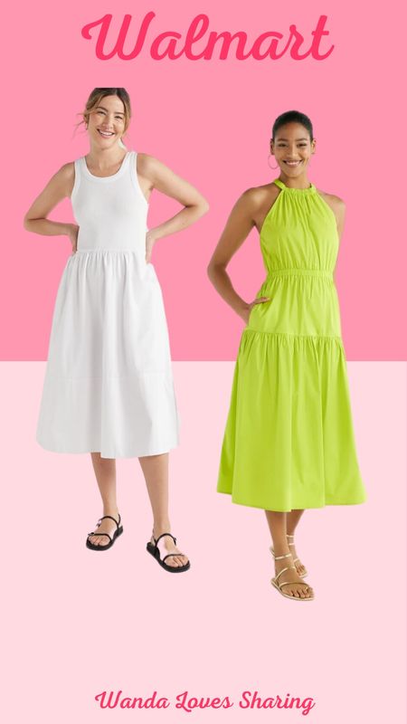 What I ordered from Walmart. 
White dress, lime green dress
White dress is great for graduation. Spring dresses 

#LTKmidsize #LTKover40 #LTKGiftGuide