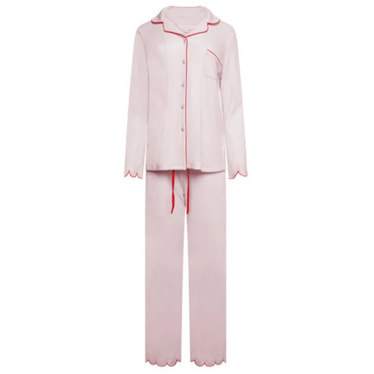 Scallop Pyjama Trouser Set - Blossom | The NAP Co