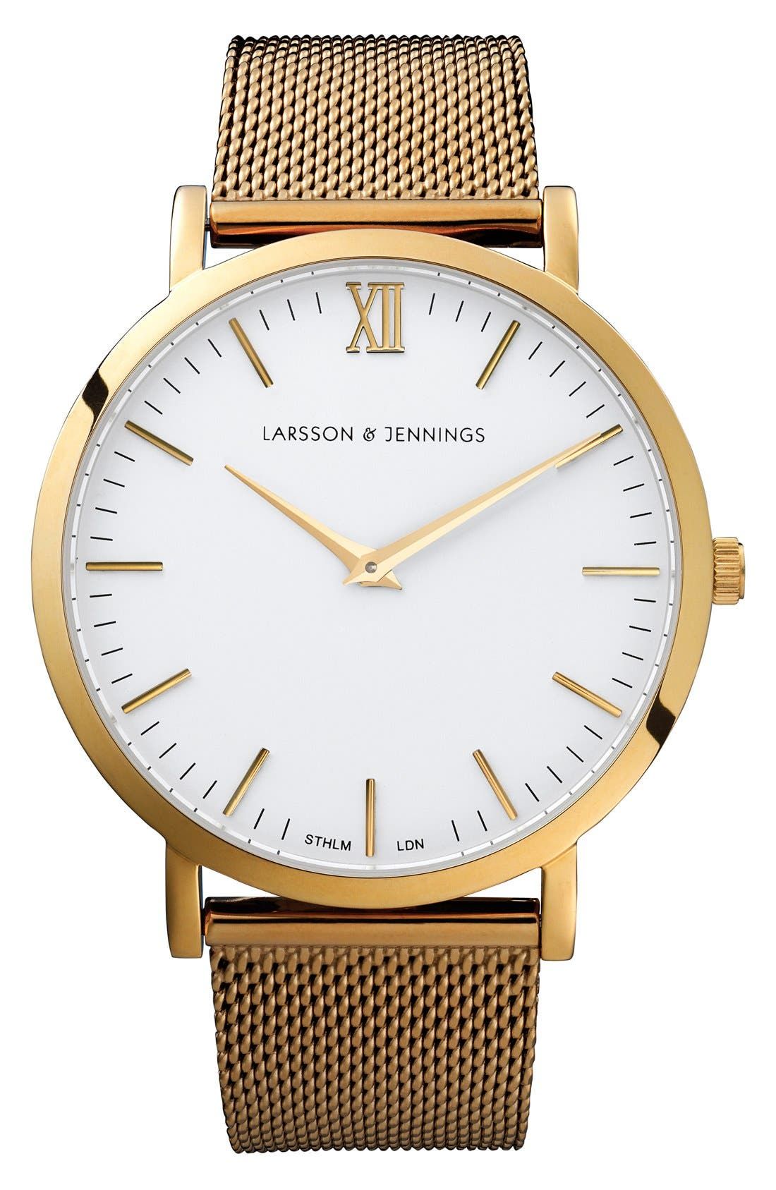 'Lugano' Mesh Strap Watch, 40mm | Nordstrom