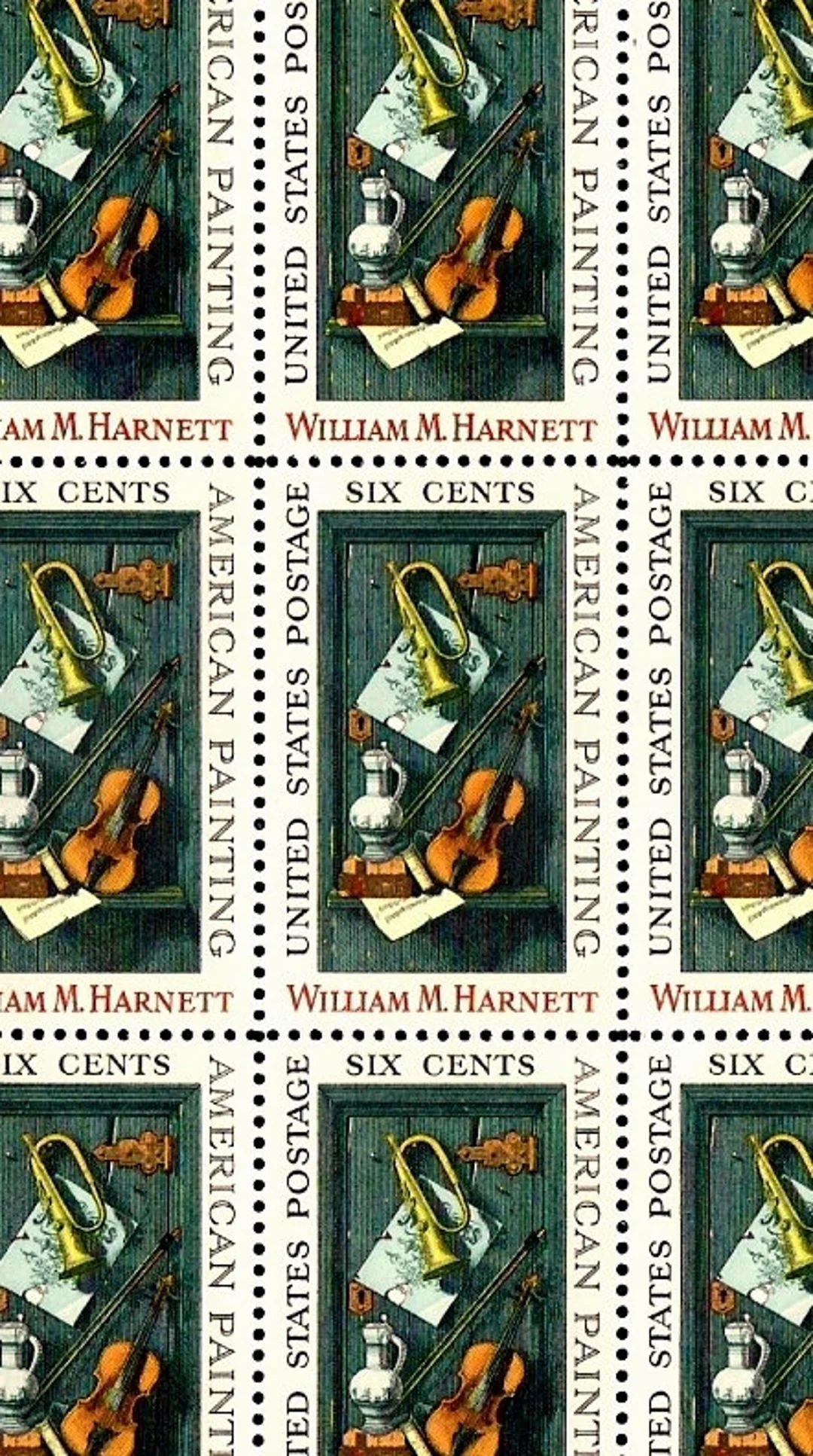 32 William M. Harnett - Complete Unused Sheet of (32) Vintage (Issued in 1969) U.S. Postage Stamp... | Etsy (US)