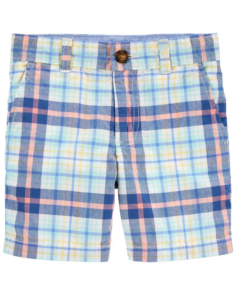 Plaid Flat Front Shorts | Carter's