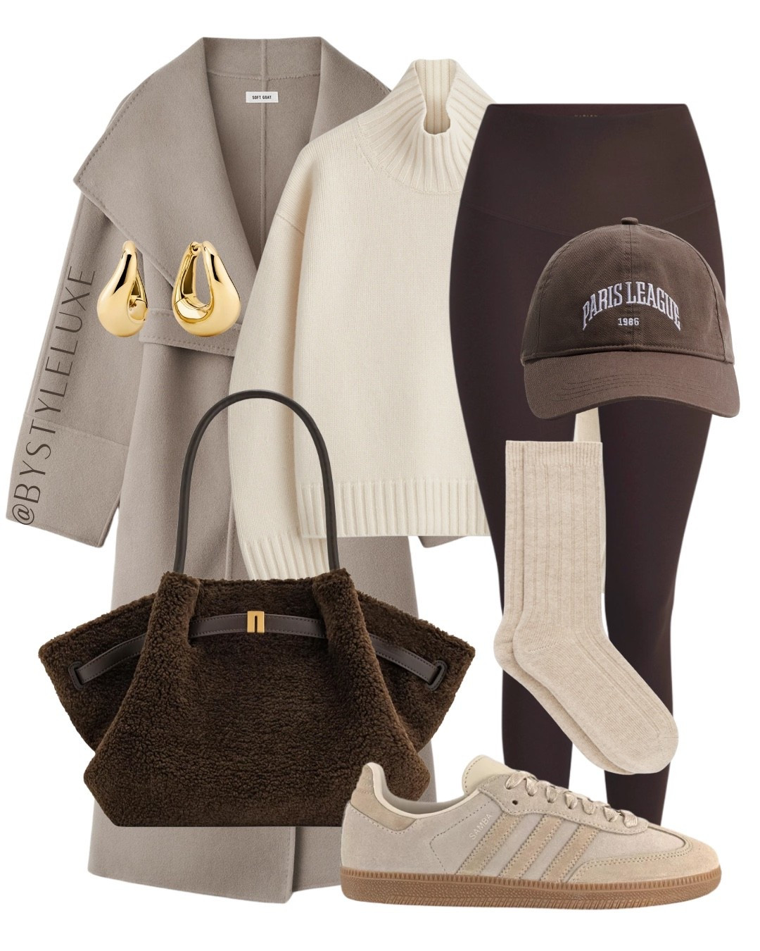 Styling this coat cashmere jumper with an oversized taupe coat and leggings for an everyday look

#coat #trainers #wintercoat

#LTKshoes #LTKuk #LTKwinter