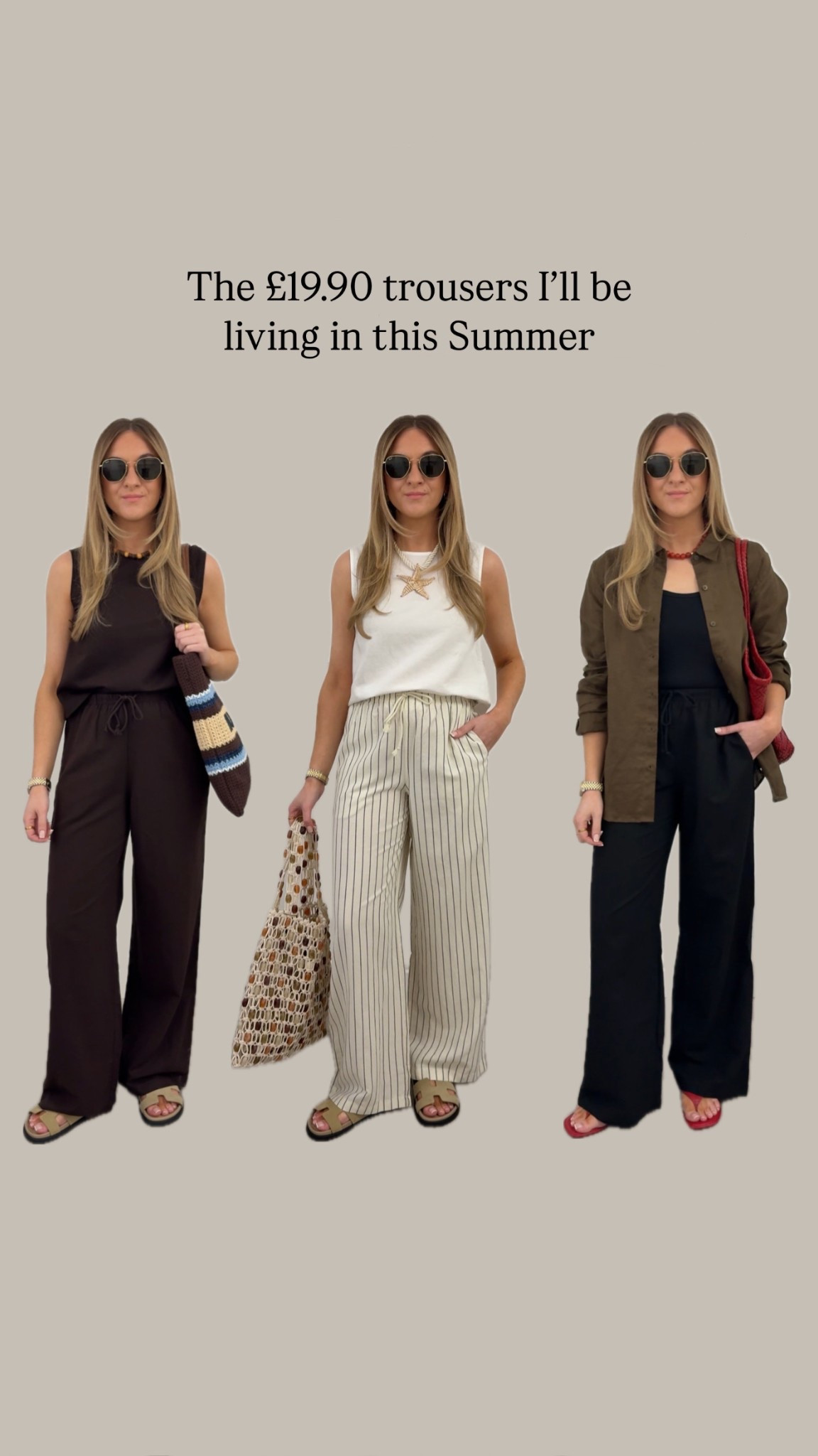 I am obsessed with these drawstring waist trousers! They’re such a steal at £19.90! I wear XS 

#LTKsummer #LTKspring #LTKAprilSpotlight