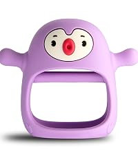 Smily Mia Penguin Buddy Never Drop Silicone Teething Toy for Babies 0-6month, Pacifiers/Soothers ... | Amazon (US)