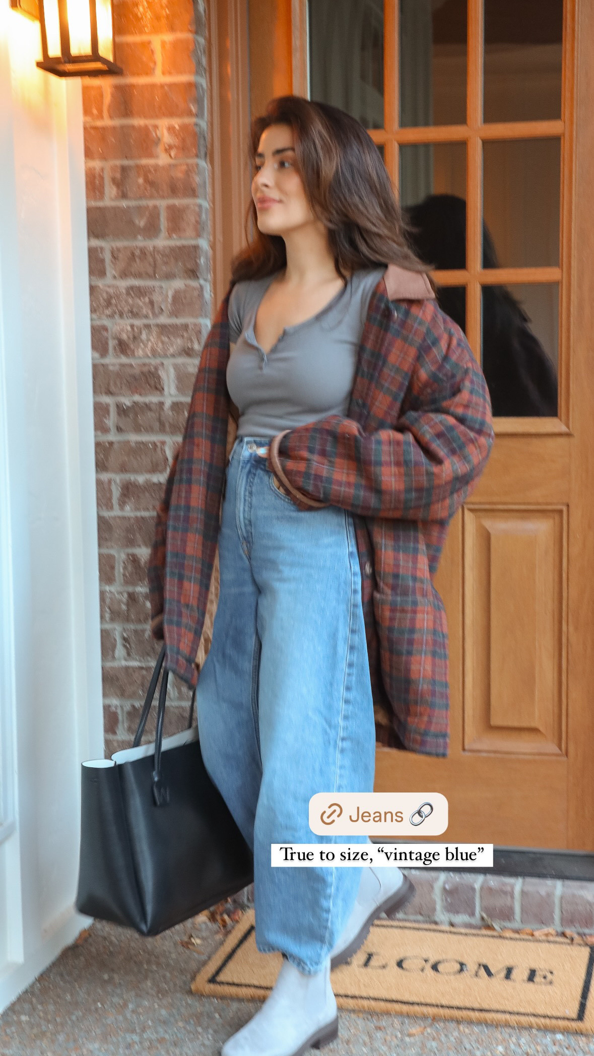 Jeans are true to size 
Color: vintage blue 👖

#LTKCyberWeek #LTKGiftGuide #LTKStyleTip