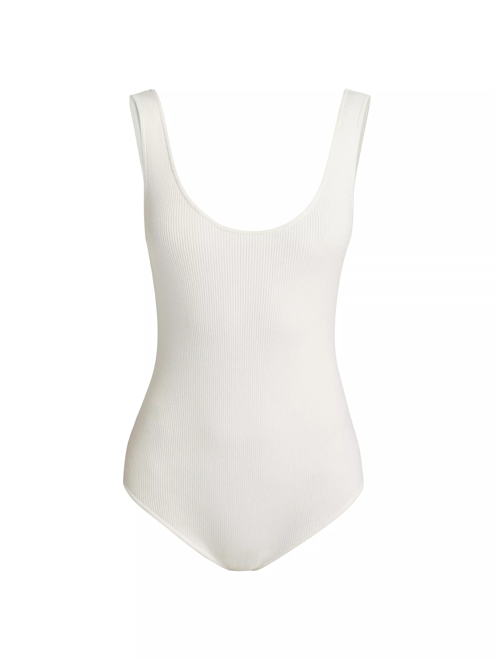 Toccin Delaney Rib-Knit Scoopneck Bodysuit | Saks Fifth Avenue | Saks Fifth Avenue