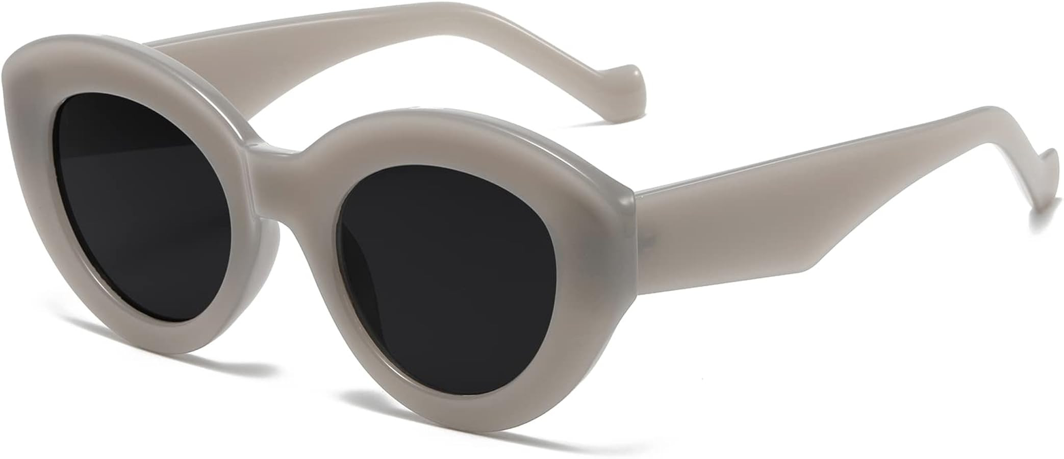 AIEYEZO Oversized Cat Eye Sunglasses for Women Cute Oval Thick Frame Cateye Sun Glasses Chic Retr... | Amazon (US)