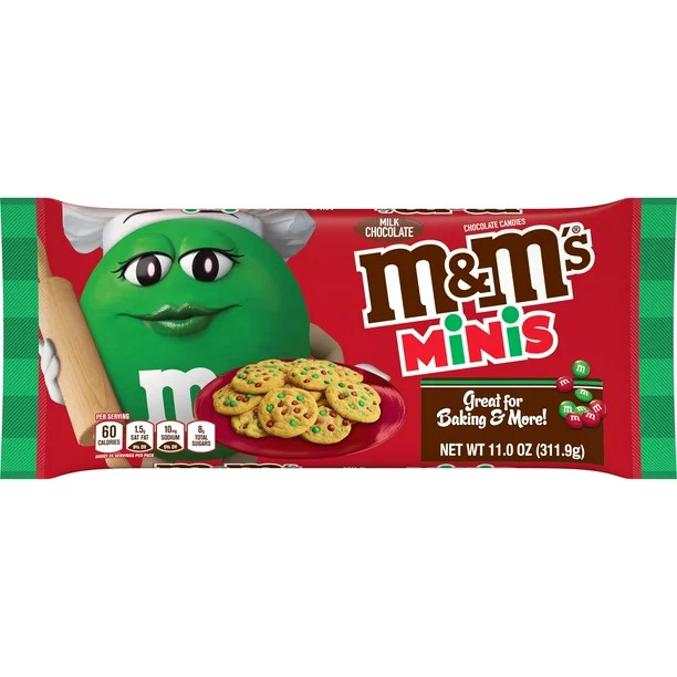 M&M'S Minis Milk Chocolate Christmas Candy Bag - Walmart.com | Walmart (US)