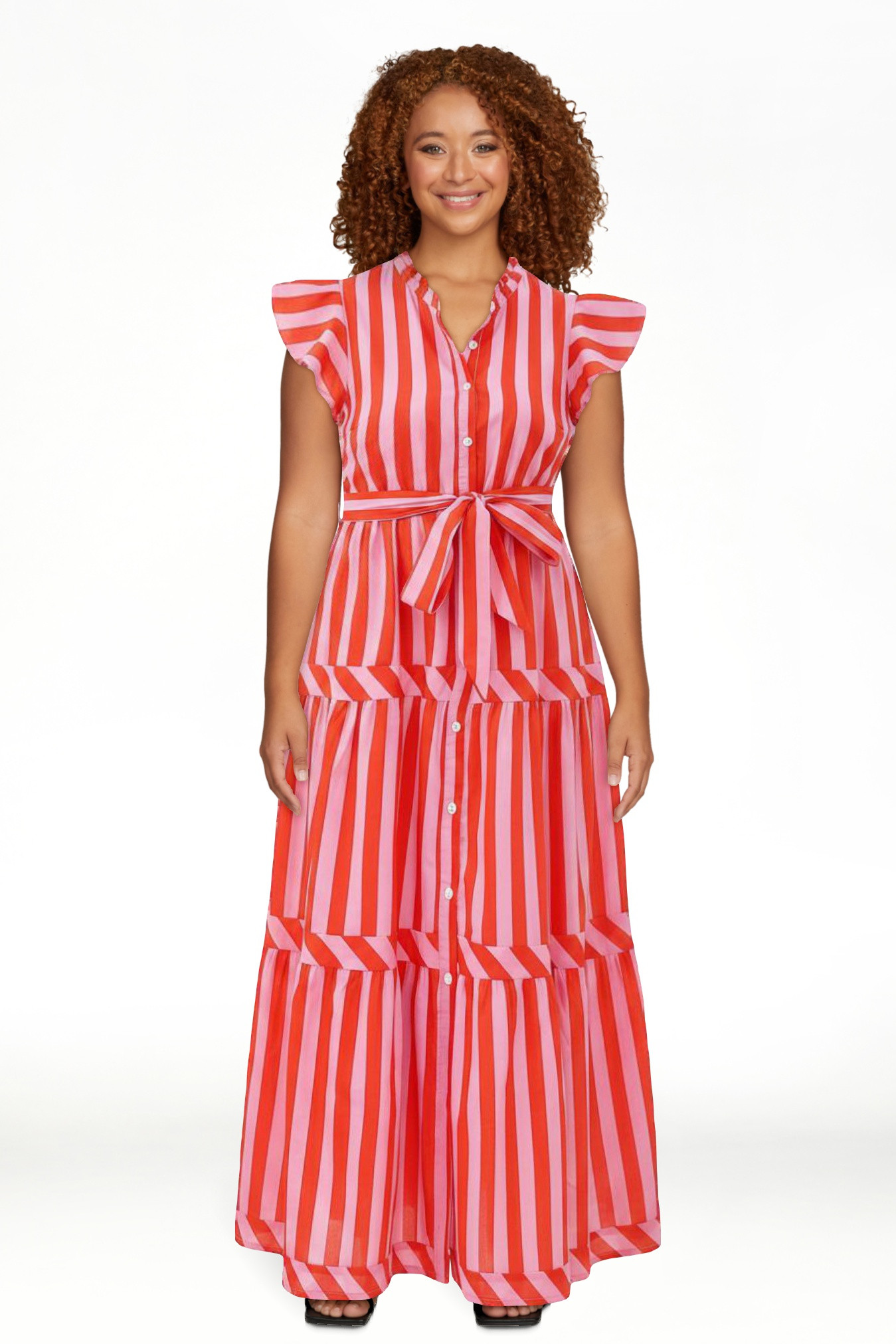 Pretty Garden Women's Belted Dress | Walmart (US)