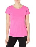 Starter Women's Short Sleeve Drapey TRAINING-TECH T-Shirt, Amazon Exclusive, Power Pink, Small | Amazon (US)