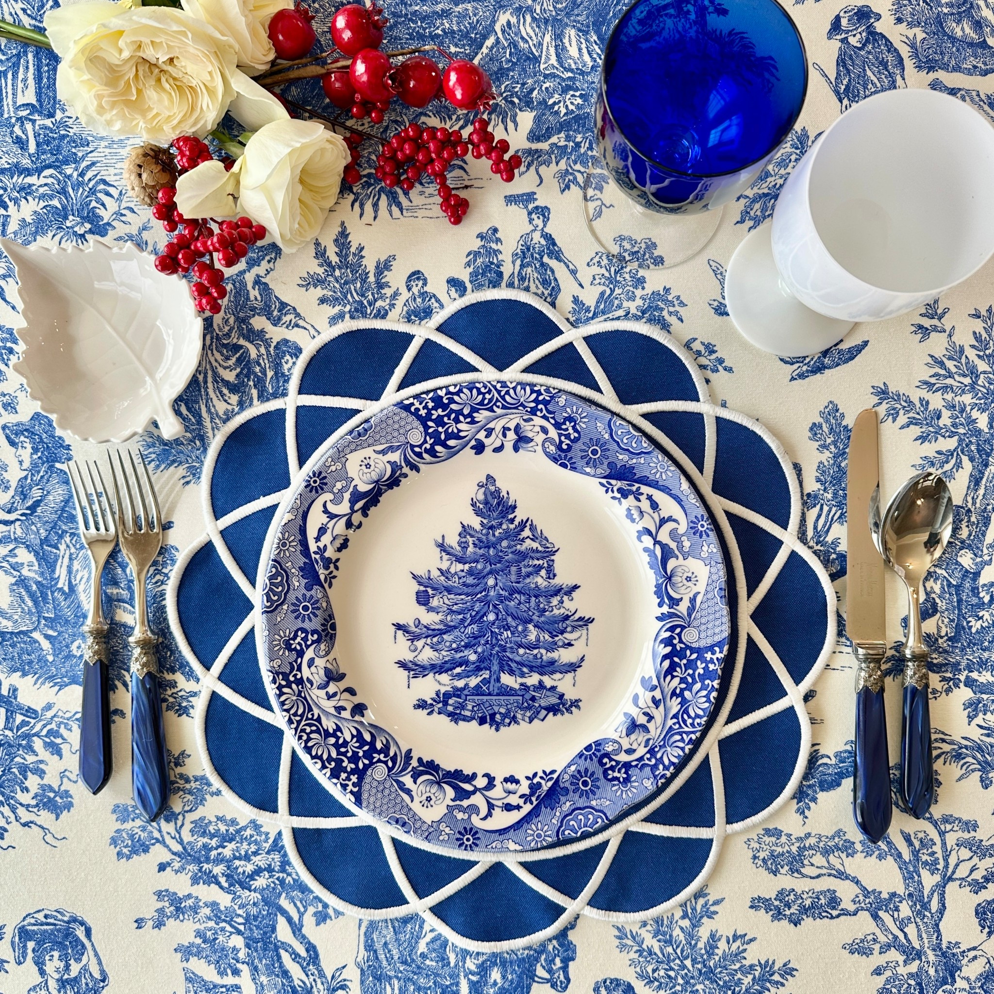 Blue and white Chinoiserie Christmas ornaments Christmas table Christmas China Linens tablecloth, placemats

#LTKSeasonal #LTKHoliday #LTKHome