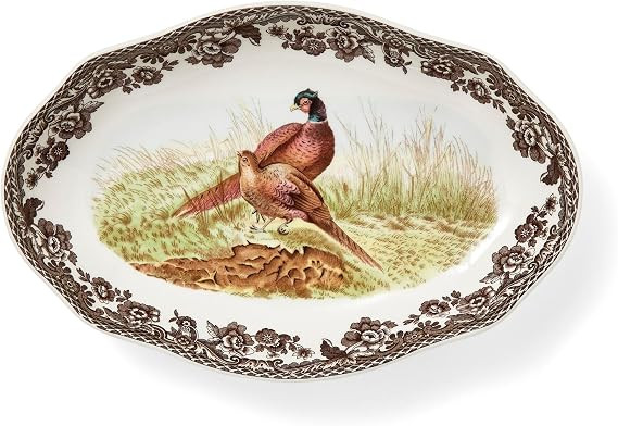 Spode – Woodland – Spode Woodland Pheasant Pickle Dish - Brown/White | Amazon (US)