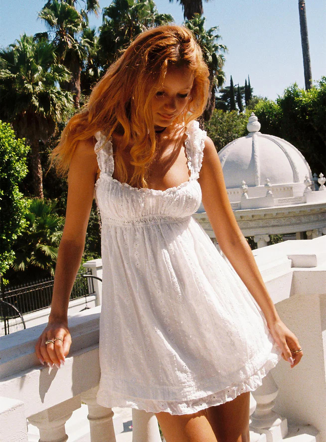 Carlita Mini Dress White | Princess Polly US