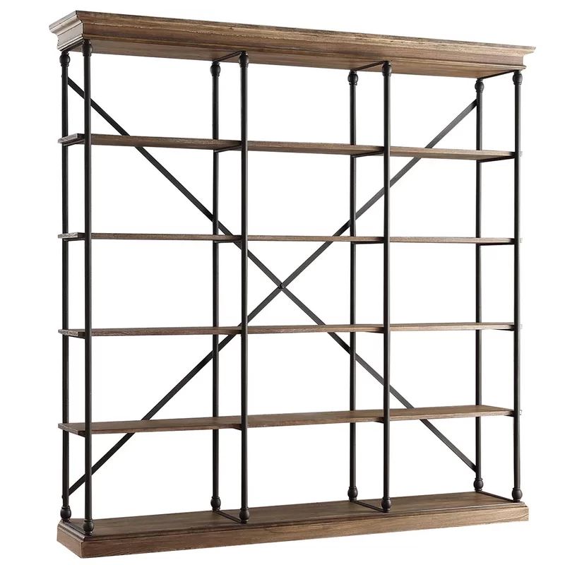 Colby 84.25" H x 84" W Steel Etagere Bookcase | Wayfair Professional