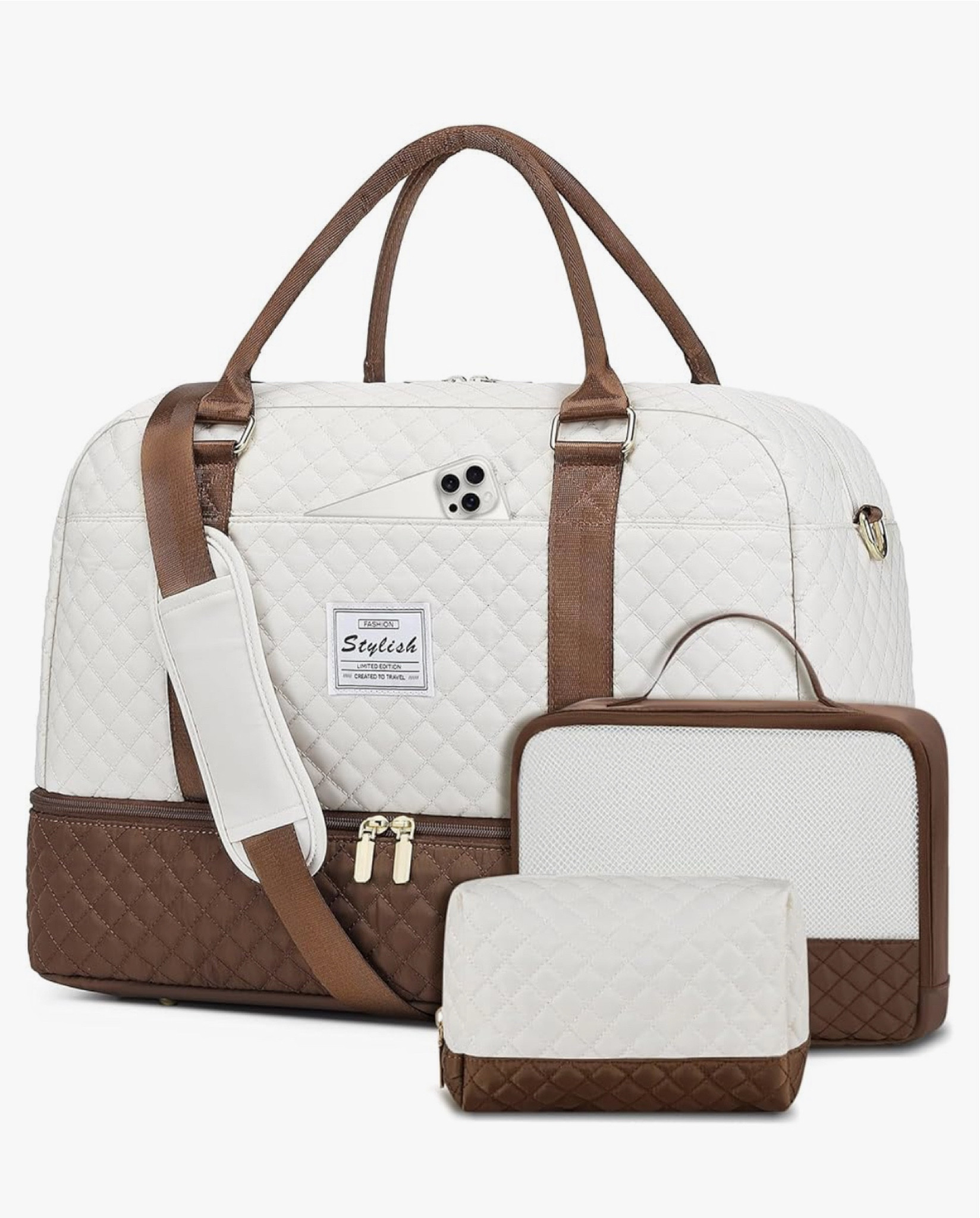 Travel Duffle Bag Weekender for Women: Travel Duffel Bag Carry-On Overnight Bag with Shoe Compartment & Wet Pocket Large Weekend Tote Bag with Toiletry Bags

#LTKTravel #LTKItBag #LTKFindsUnder50