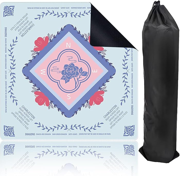 Mahjong Mat for Table, Non-Slip Noise Reducing for American Mahjong/Board Games, 31.5x31.5 Inch P... | Amazon (US)