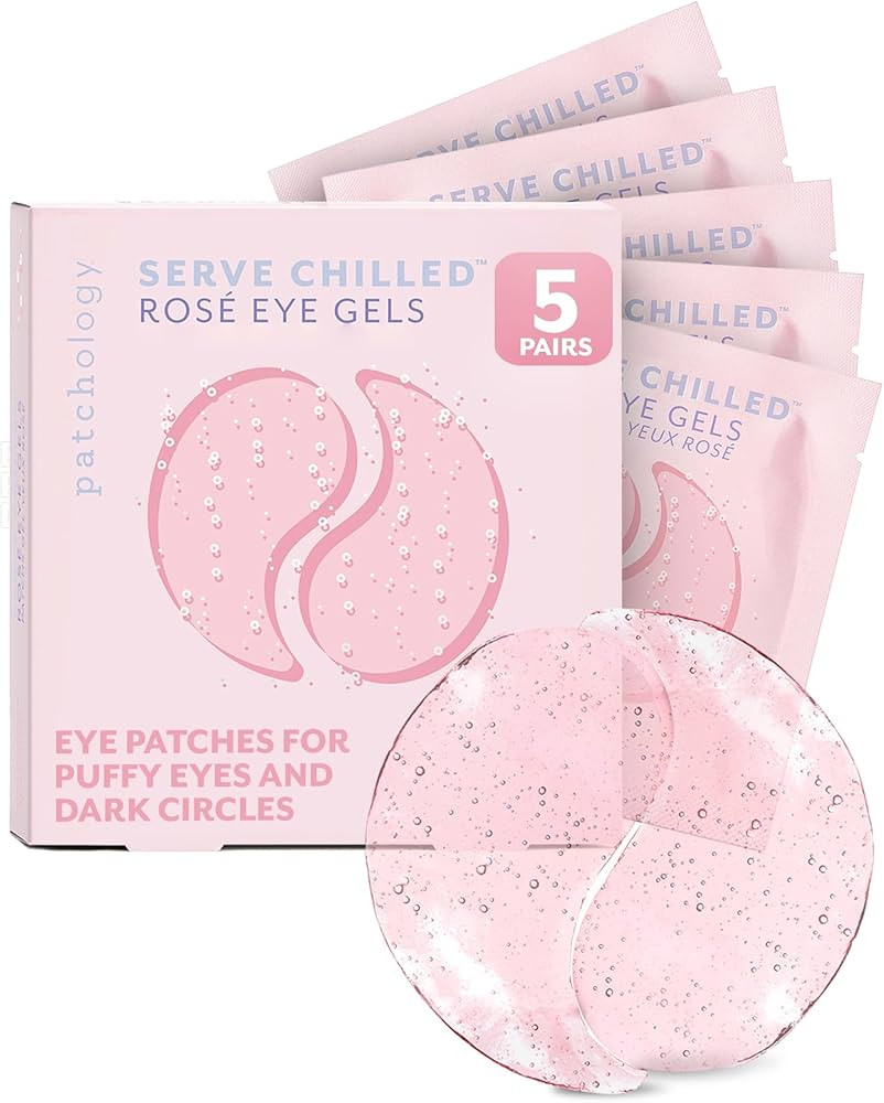 Patchology Serve Chilled Rosé Under Eye Patches for Puffy Eyes, Dark Circles & Wrinkles, Underey... | Amazon (US)